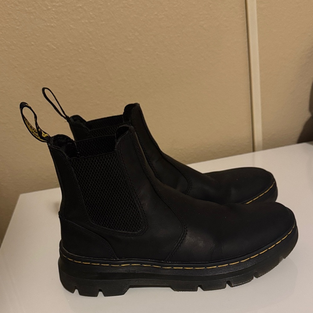 Dr. Martens Black Chelsea Lug Ankle Boots